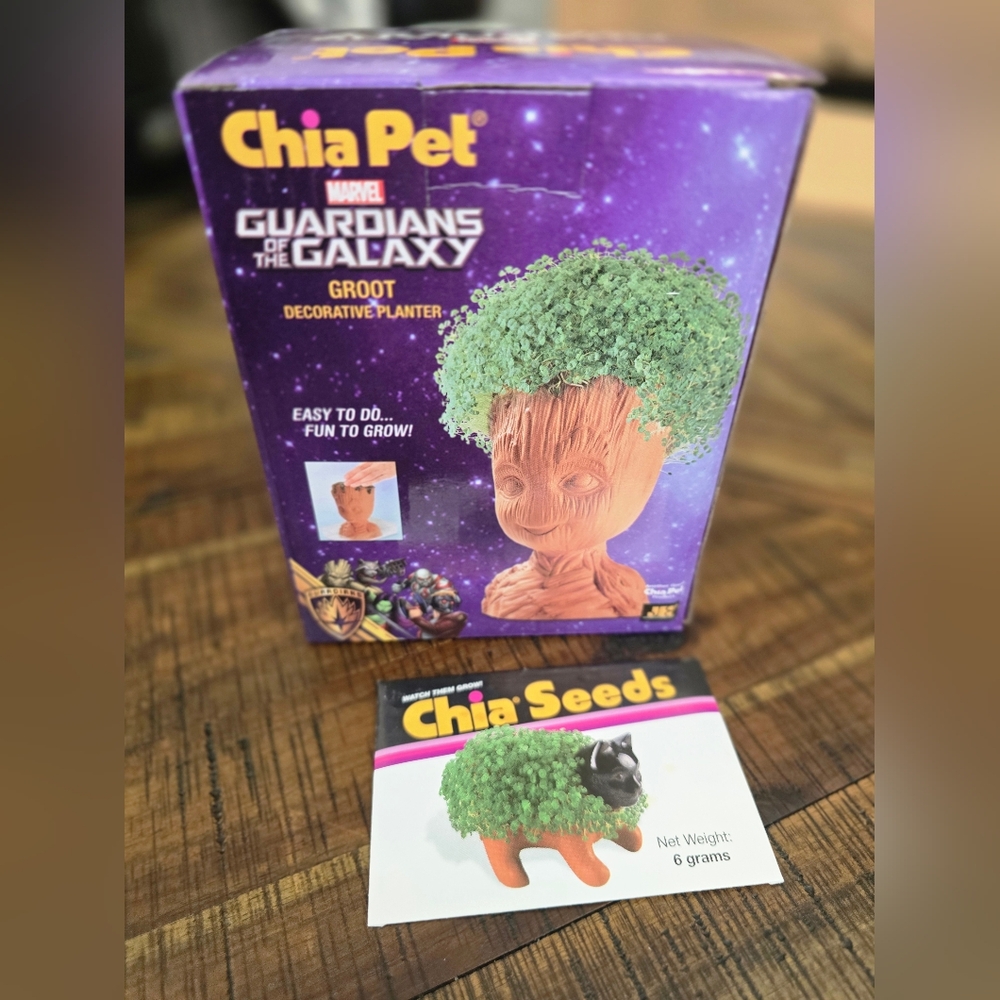 Loot Crate Groot Chia Pet Planter - Green and Brown